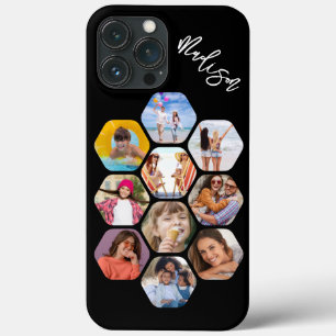 Multi Photo Collage Simple Moderne Personalized Case-Mate iPhone Case