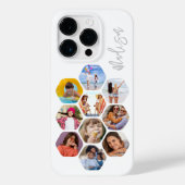 Multi Photo Collage Simple Moderne Personalized Case-Mate iPhone Case (Achterkant)
