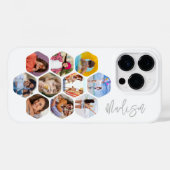 Multi Photo Collage Simple Moderne Personalized Case-Mate iPhone Case (Achterkant (horizontaal))