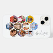 Multi Photo Collage Simple Moderne Personalized Case-Mate iPhone Case (Achterkant (horizontaal))