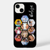 Multi Photo Collage Simple Moderne Personalized Case-Mate iPhone Case (Achterkant)