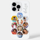 Multi Photo Collage Simple Moderne Personalized Case-Mate iPhone Case (Achterkant)