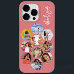 Multi Photo Collage Simple Moderne Personalized Case-Mate iPhone 14 Pro Max Hoesje<br><div class="desc">Multifoto Collage Simple Modern Persoonlijke Naam Hexagon Patroon Smartphone iPhone Case bevat een fotocollage van uw favoriete foto's in een hexagonvorm. Gepersonaliseerd voor jouw naam. Perfect voor verjaardag, Kerstmis, Moederdag, Vaderdag, grootouders, broer, zus, beste vriend en nog veel meer. FOTO TIP: centreer uw foto's voordat u ze uploadt naar Zazzle....</div>