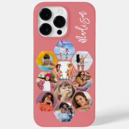 Multi Photo Collage Simple Moderne Personalized Case-Mate iPhone 14 Pro Max Hoesje