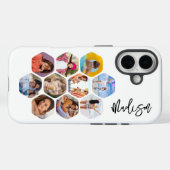 Multi Photo Collage Simple Moderne Personalized Case-Mate iPhone Case (Achterkant (horizontaal))