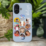 Multi Photo Collage Simple Moderne Personalized iPhone 16 Hoesje<br><div class="desc">Multi Photo Collage Simple Modern Personalized Name Hexagon Pattern Smartphone iPhone 16 Hoesje Hoesje beschikt over een fotocollage van uw favoriete foto's in een zeshoekige vorm. Gepersonaliseerd met jouw naam. Perfect voor verjaardag,  kerst,  Moederdag,  Vaderdag,  grootouders,  broer,  zus,  beste vriend en meer. Ontworpen door ©Evco Studio www.zazzle.com/store/evcostudio</div>