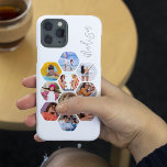 Multi Photo Collage Simple Moderne Personalized Case-Mate iPhone 14 Pro Hoesje<br><div class="desc">Multifoto Collage Simple Modern Persoonlijke Naam Hexagon Patroon Smartphone iPhone Case bevat een fotocollage van uw favoriete foto's in een hexagonvorm. Gepersonaliseerd voor jouw naam. Perfect voor verjaardag, Kerstmis, Moederdag, Vaderdag, grootouders, broer, zus, beste vriend en nog veel meer. FOTO TIP: centreer uw foto's voordat u ze uploadt naar Zazzle....</div>
