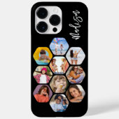 Multi Photo Collage Simple Moderne Personalized Case-Mate iPhone Case (Achterkant)