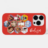 Multi Photo Collage Simple Moderne Personalized Case-Mate iPhone Case (Achterkant (horizontaal))