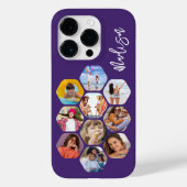 Multi Photo Collage Simple Moderne Personalized Case-Mate iPhone Case (Achterkant)