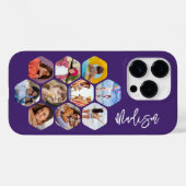 Multi Photo Collage Simple Moderne Personalized Case-Mate iPhone Case (Achterkant (horizontaal))
