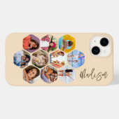 Multi Photo Collage Simple Moderne Personalized Case-Mate iPhone Case (Achterkant (horizontaal))