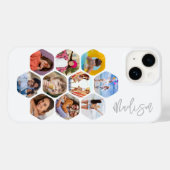 Multi Photo Collage Simple Moderne Personalized Case-Mate iPhone Case (Achterkant (horizontaal))