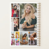 Multi Photo Collage Simple Moderne Personalized Planner (Achterkant)