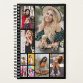 Multi Photo Collage Simple Moderne Personalized Planner (Voorkant)
