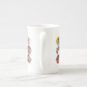 Multi Photo Collage Simple Moderne Personalized Porselein Kop (Achterkant)