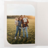 Multi Photo Collage Trifold Letter Fold Invitation Drieluik Uitnodiging (Binnenzijde eerst)