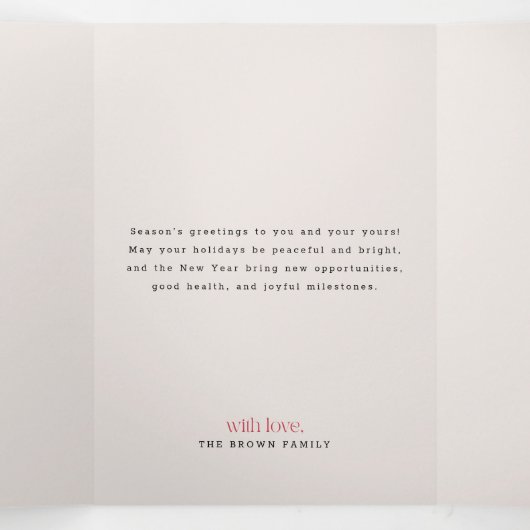 Multi Photo Collage Trifold Letter Fold Invitation Drieluik Uitnodiging (Binnenkant midden)