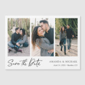 Multi Photo Collage Wedding Save the Date Magnet (Voorkant)
