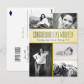 Multi-Photo Daughters Afstuderen Open House Briefkaart (Voorkant / Achterkant)