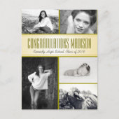 Multi-Photo Daughters Afstuderen Open House Briefkaart (Voorkant)