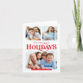 MULTI PHOTO eenvoudige moderne vrolijkste Feestdag Feestdagen Kaart (Voorkant)