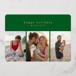 Multi Photo Folie geperste moderne fotokaart Folie Feestdagenkaart