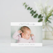 Multi-Photo Geboorteaankondiging Post Kaart (Staand voorkant)