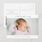 Multi-Photo Geboorteaankondiging Post Kaart (Voorkant / Achterkant)