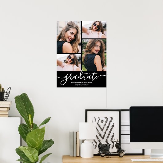 Multi Photo Graduation Party Poster (Thuiskantoor)