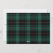 Multi-Photo Green Black Tartan Pset Holiday Card Feestdagenkaart (Achterkant)