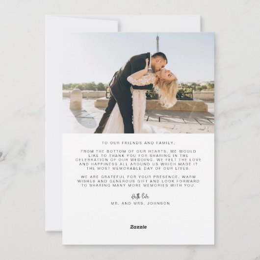 Multi-Photo Hartelijk dank Feestdagenkaart (Achterkant)