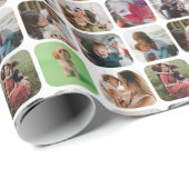 Multi Photo Instagram-vierkant Cadeaupapier (Rol Hoek)