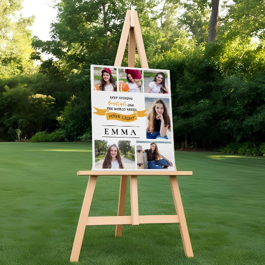 Multi Photo Keep Shining Quote Afstuderen Foto Perfect Poster