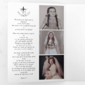 Multi Photo Memorial Sympathy Funeral Programme Drieluik Programma (Binnenzijde eerst)