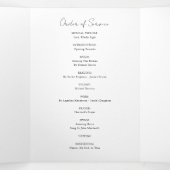 Multi Photo Memorial Sympathy Funeral Programme Drieluik Programma (Binnenkant midden)