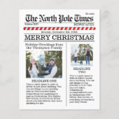 Multi-Photo Merry Kerstmis, North Pole Paper (Voorkant)