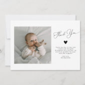 Multi Photo Minimalist Aankondiging van Geboorte (Achterkant)