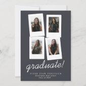 Multi Photo Modern Snapshots Afstuderen Aankondiging (Voorkant)