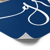 Multi Photo Navy Blue Graduparty Poster (Hoek)