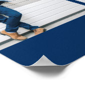 Multi Photo Navy Blue Poster (Hoek)