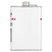 Multi Photo North Pole News Kerstmis Merry Heupfles (Achterkant)