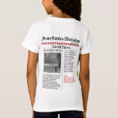 Multi Photo North Pole News Kerstmis Merry T-shirt (Achterkant)