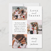 Multi Photo Script Liefde en Bedankt Trouwfoto (Voorkant)