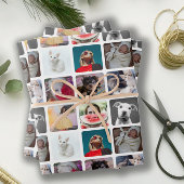 Multi Photo Square Instagram Patroon Inpakpapier Vel