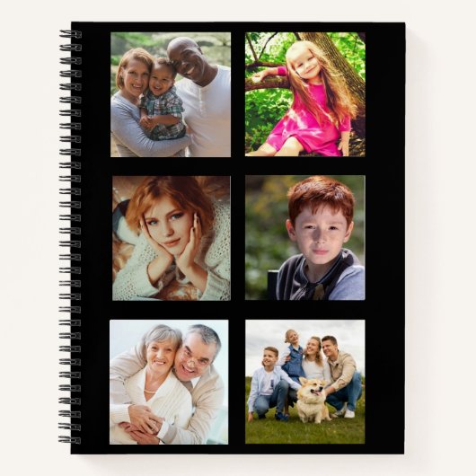 Multi-photo squares custom Journal Notitieboek (Voorkant)