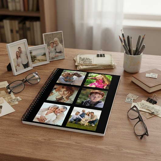 Multi-photo squares custom Journal Notitieboek