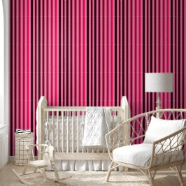 Multi Pink Stripe Behang