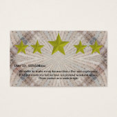 Multi-Platform-rating met vijf sterren Visitekaartje (Voorkant)