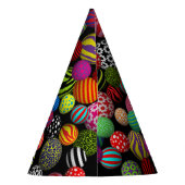 Multi-Print Ballen Feesthoedjes (Achterkant)